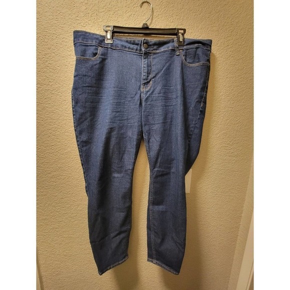 Old Navy Super Skinny Dark Wash Jeans Size 20 Plus Short - Picture 1 of 5